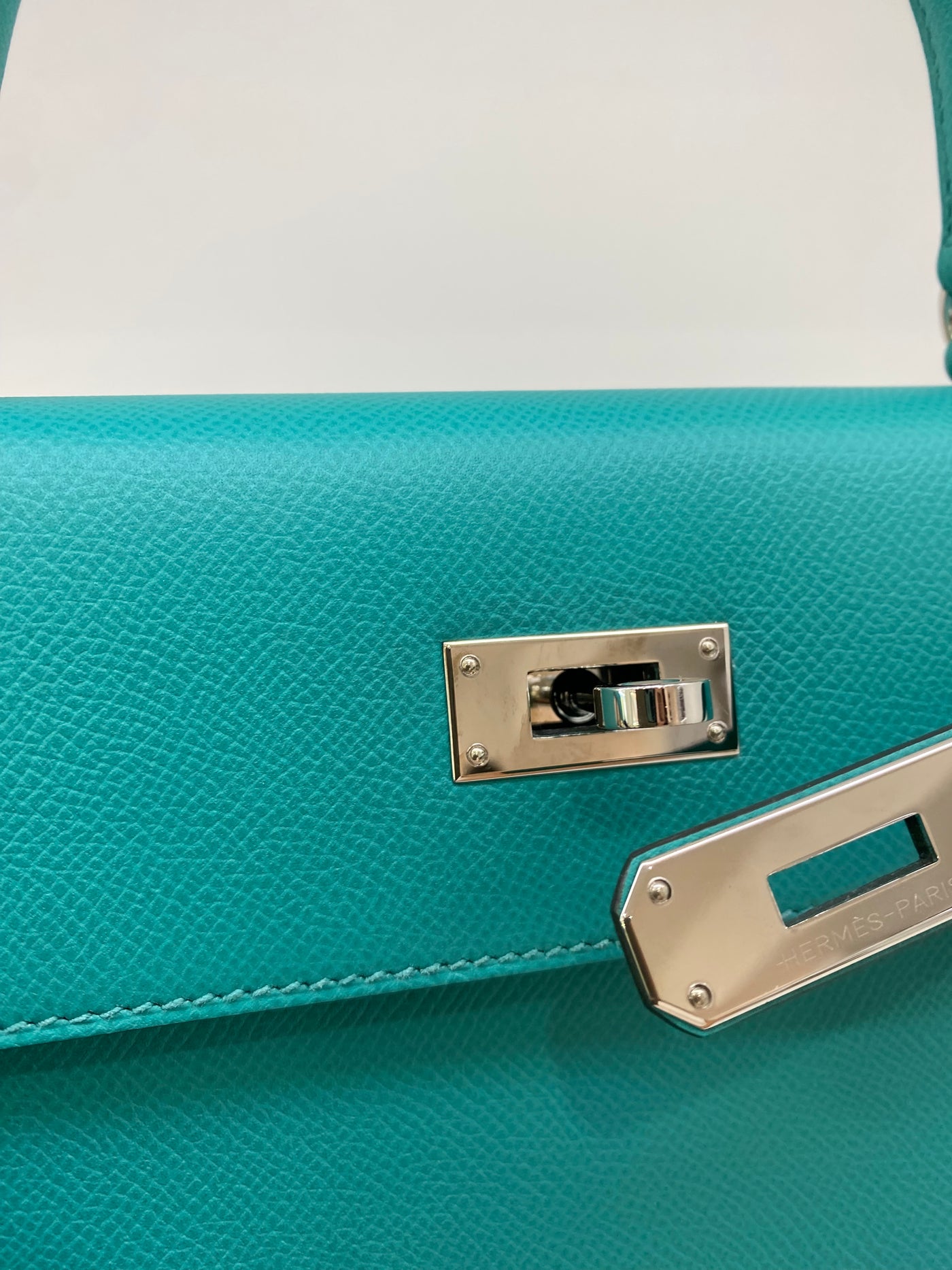 Hermes Kelly Sellier 28 Vert Vertigo D Stamp