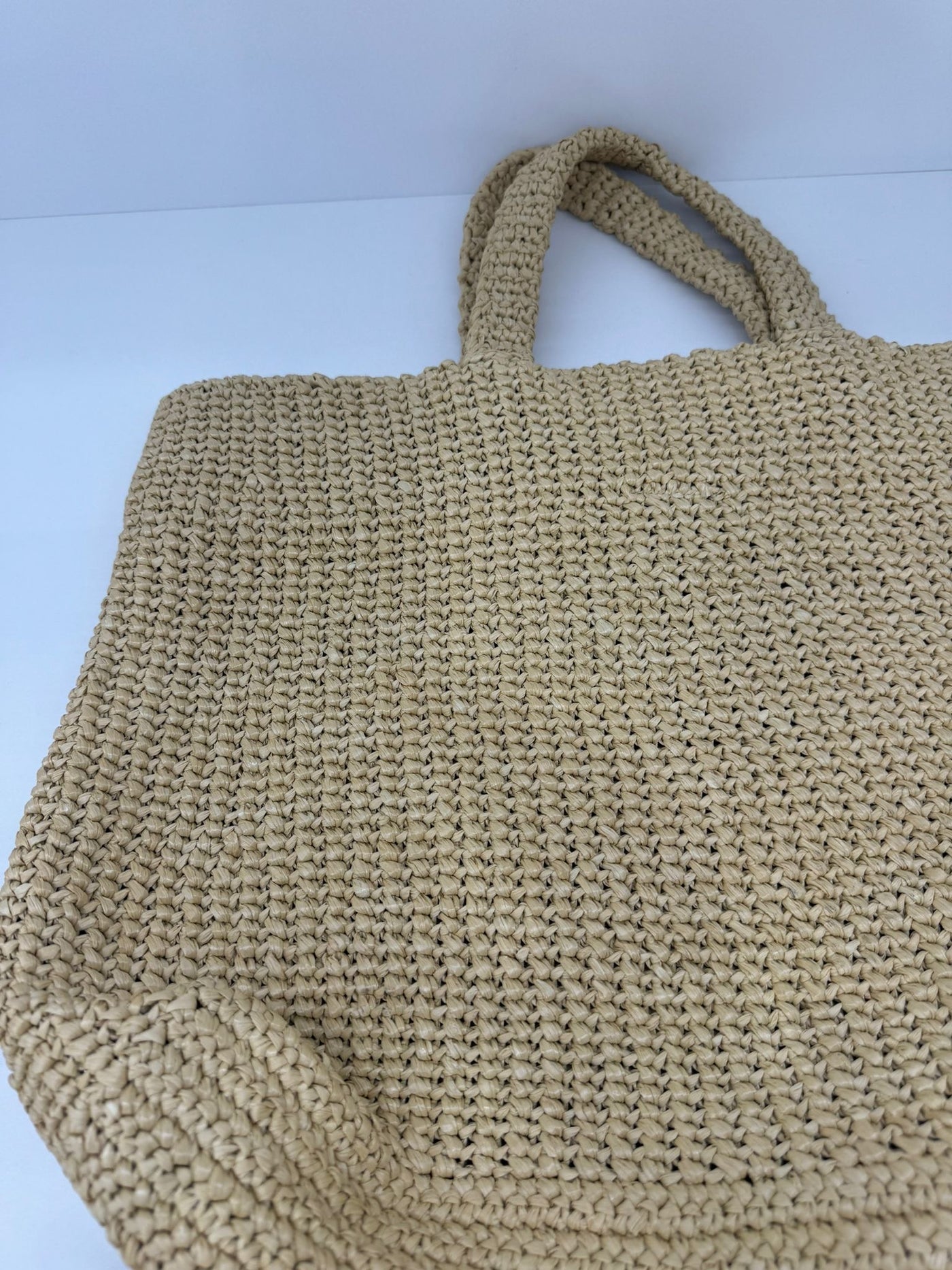 Prada Raffia Tote Large