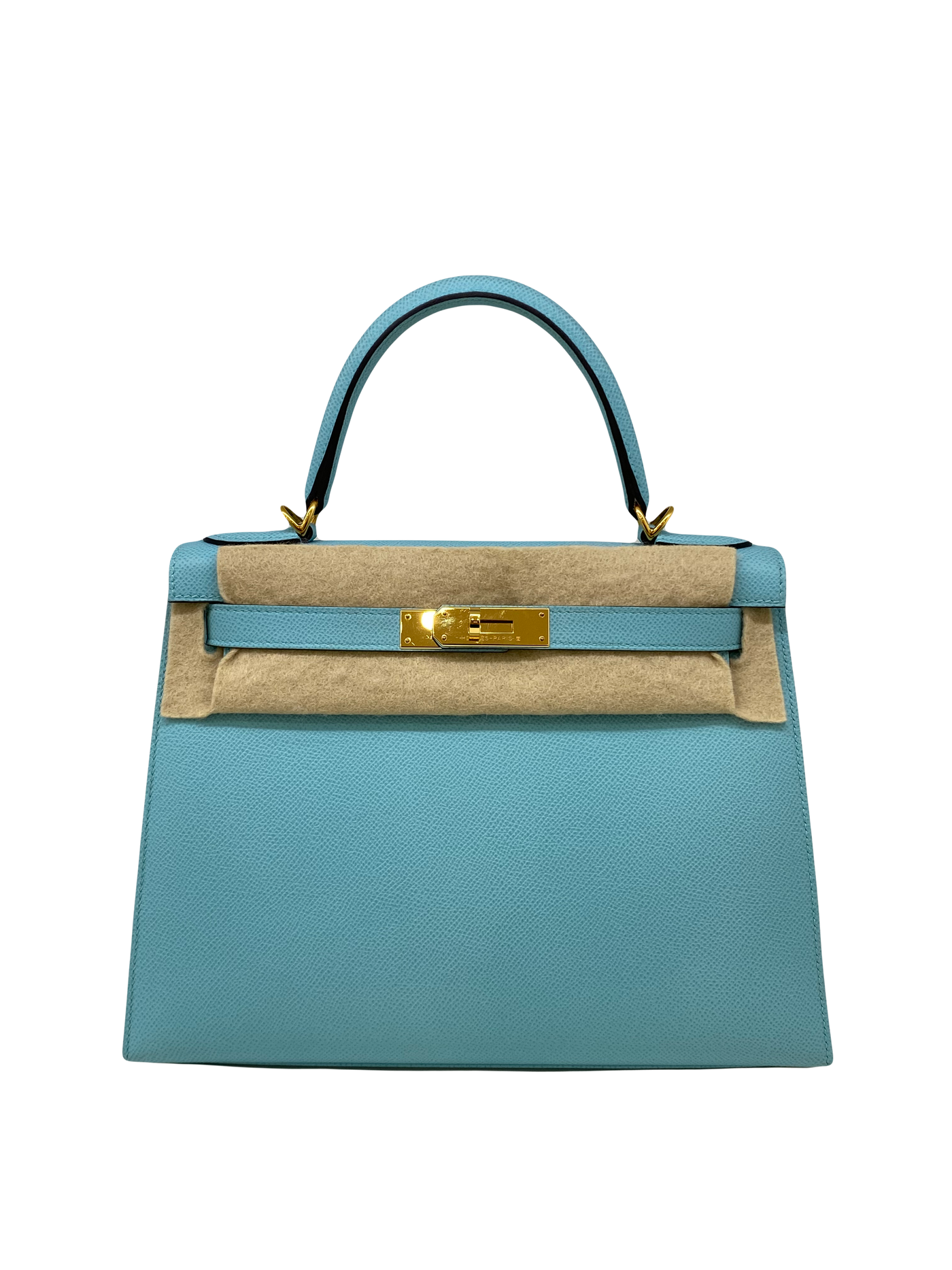 Hermes Kelly 28 Blue Atoll - Y Stamp GHW