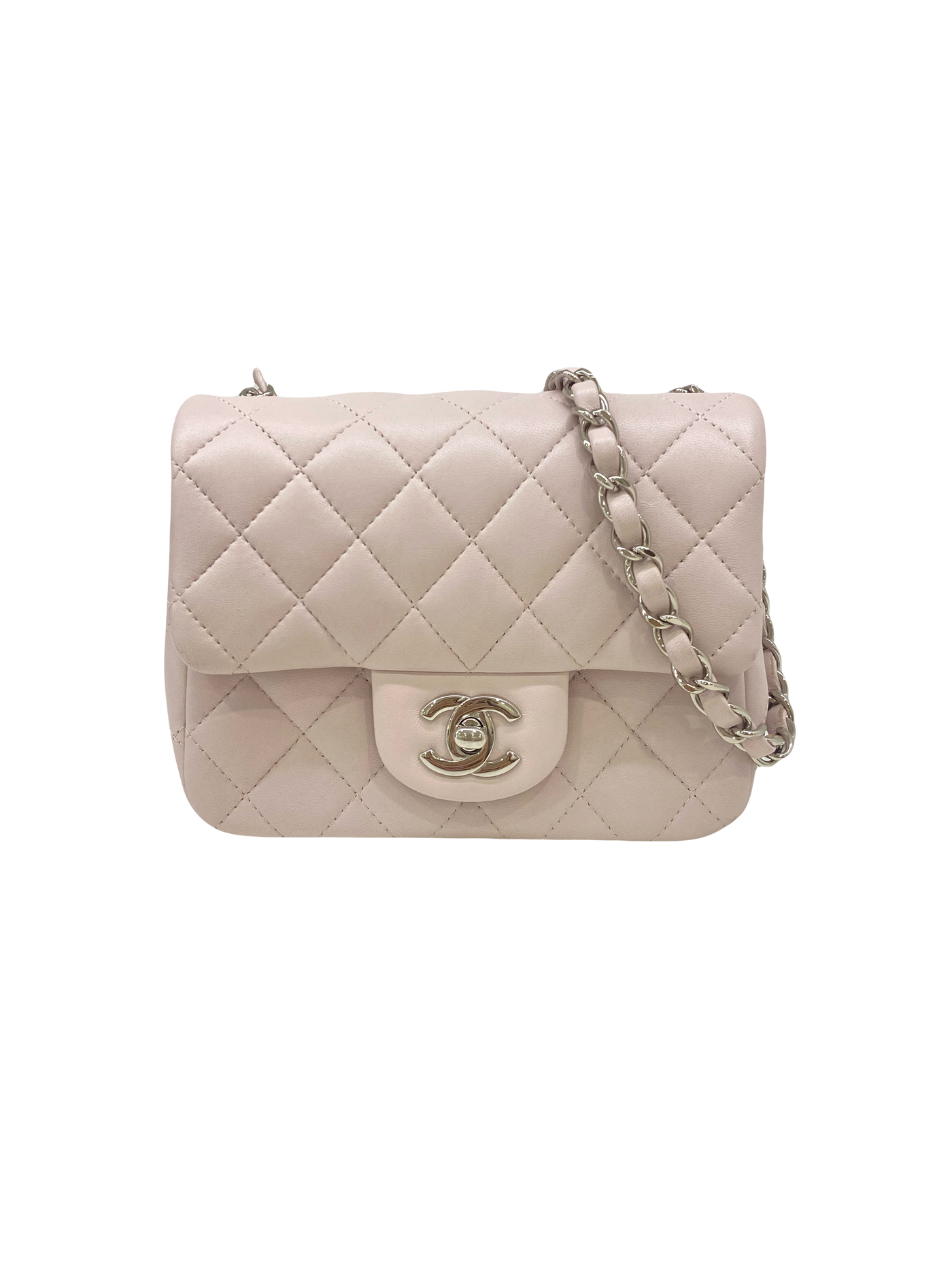 Chanel Classic Flap Square Mini Lilac SHW