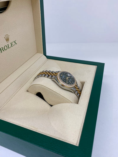 Rolex Datejust 31mm Diamond Bezel Green Dial