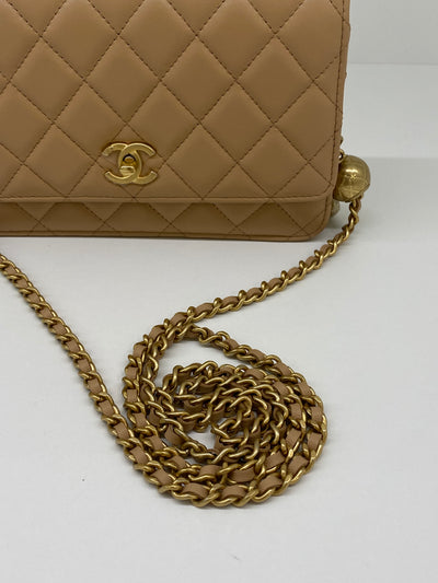 Chanel Beige Pearl WOC GHW