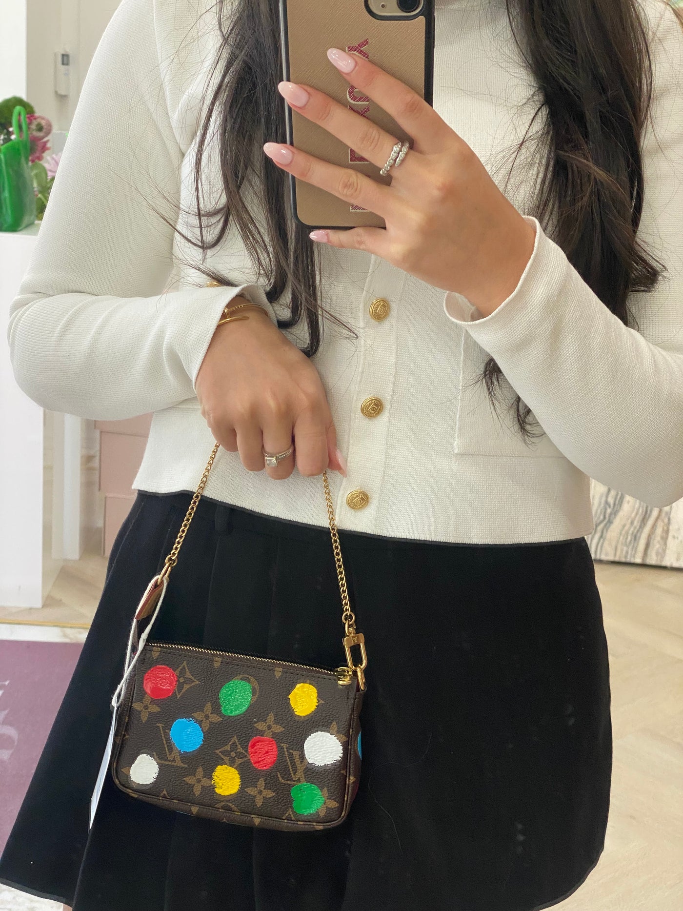 Louis Vuitton X Yayoi Kusama Pochette on Chain