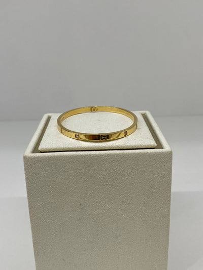 Cartier Small Love Bracelet YG with diamonds - Size 17