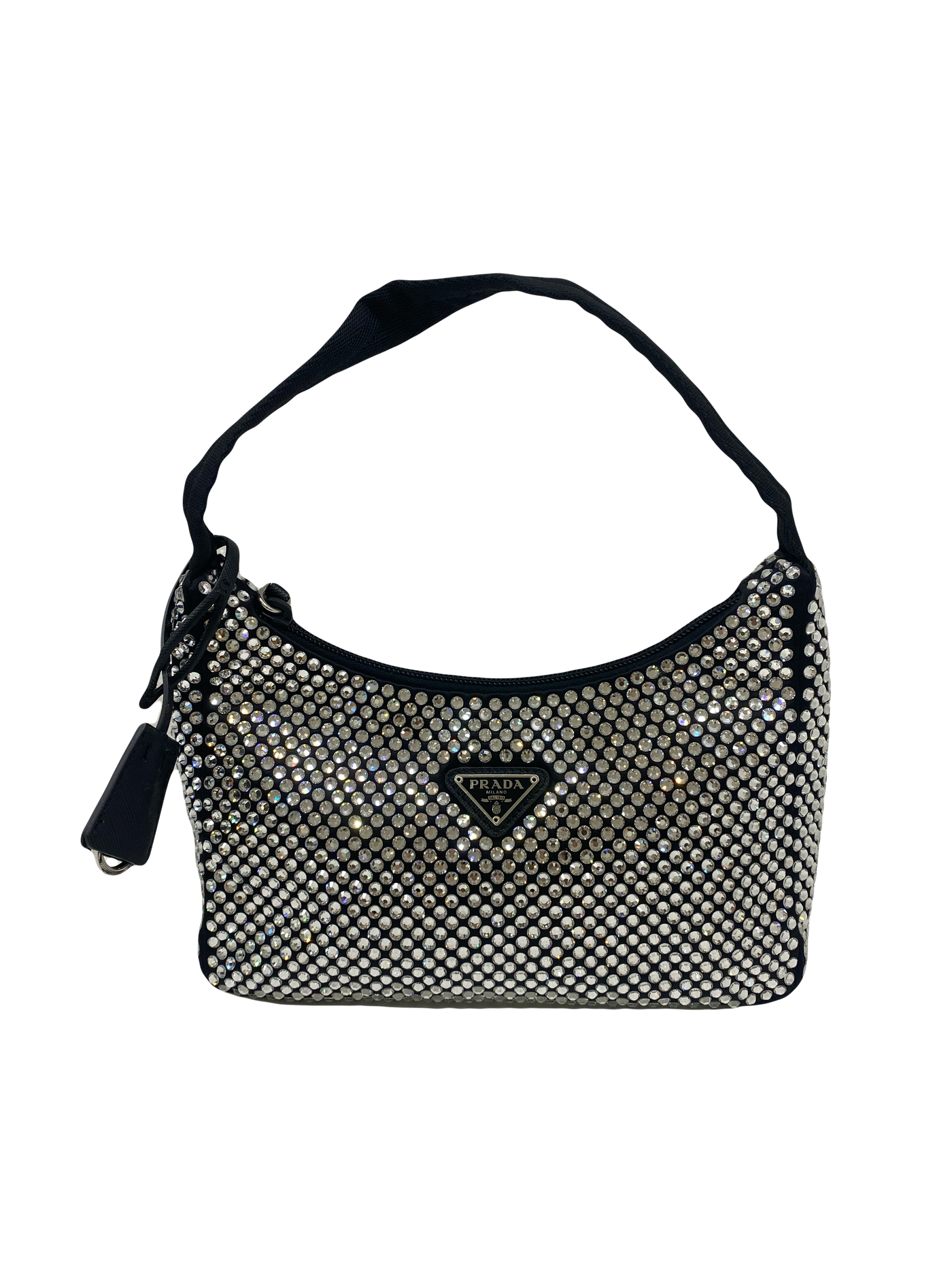 Prada Crystal Re-edition Nylon Black