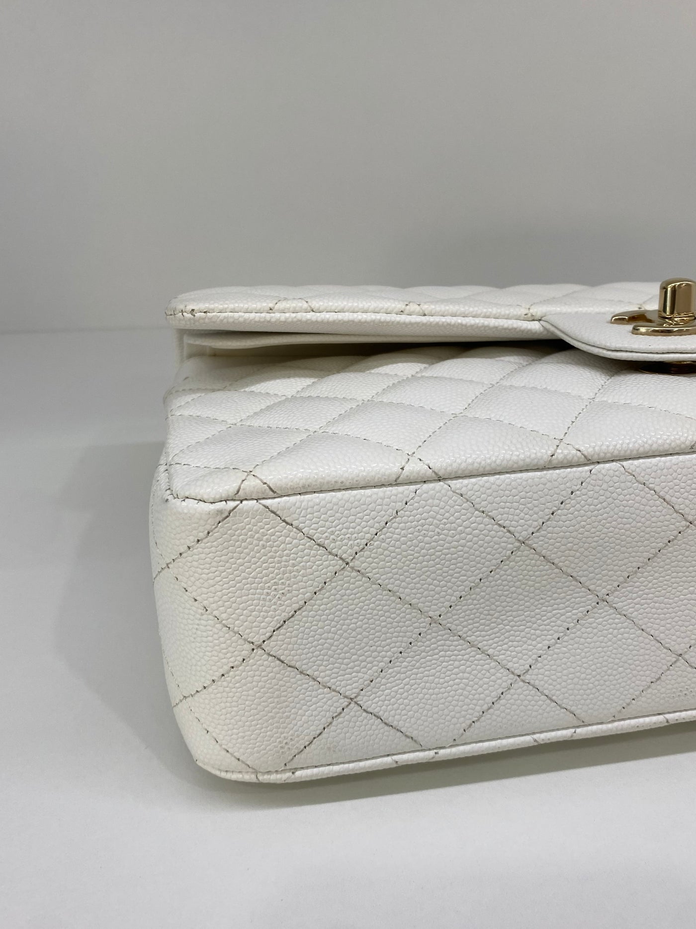 Chanel Classic Flap Medium White CGHW