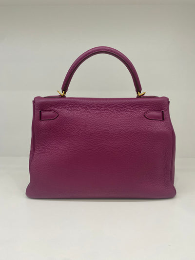 Hermes Kelly Purple Tosca 32 GHW