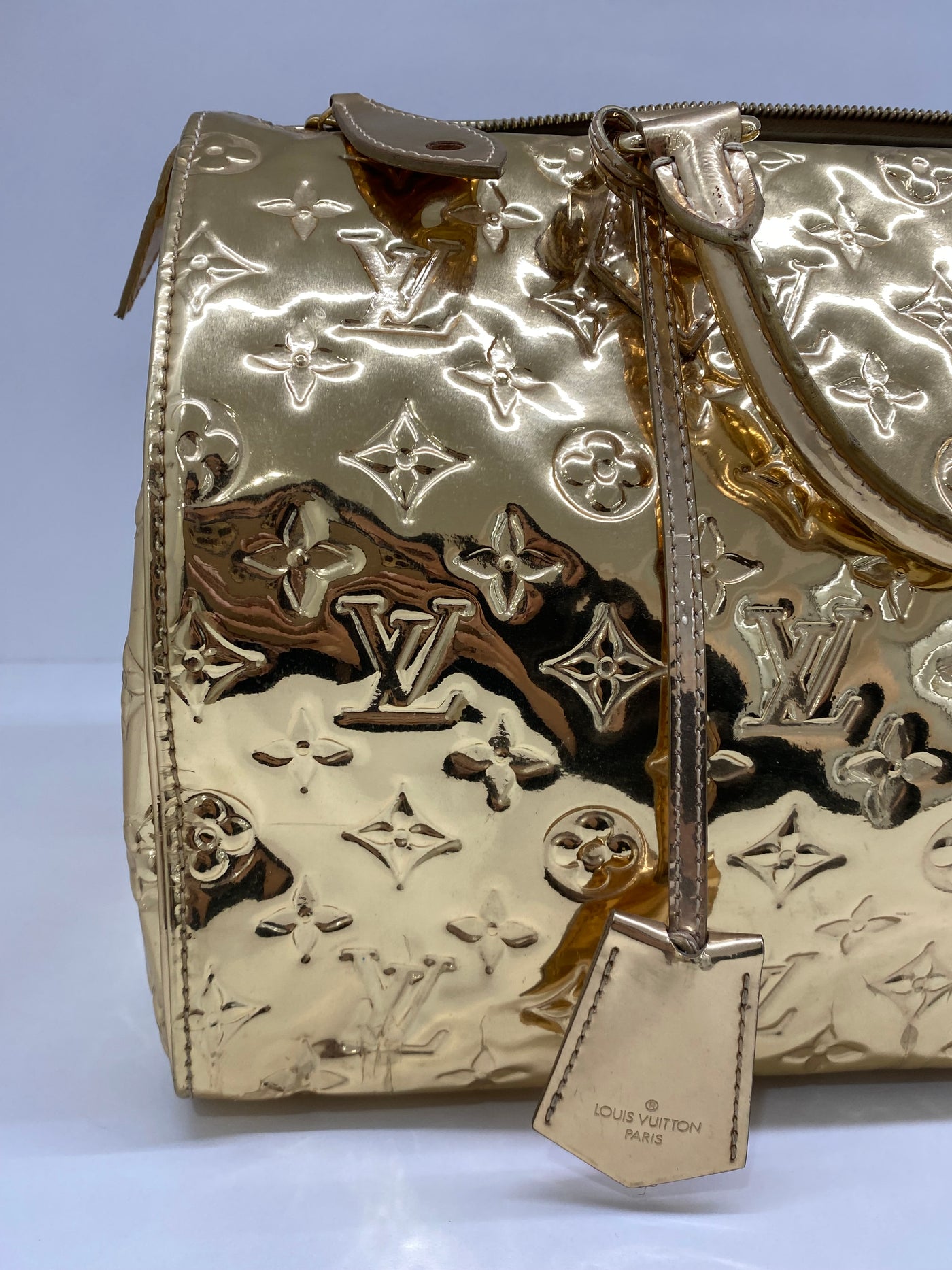 Louis Vuitton Gold Mirror Speedy 30