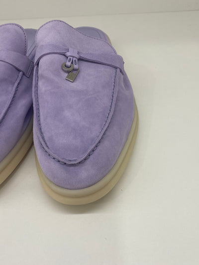 Loro Piana Summer Charm Walk Loafers Lilac Size 41.5