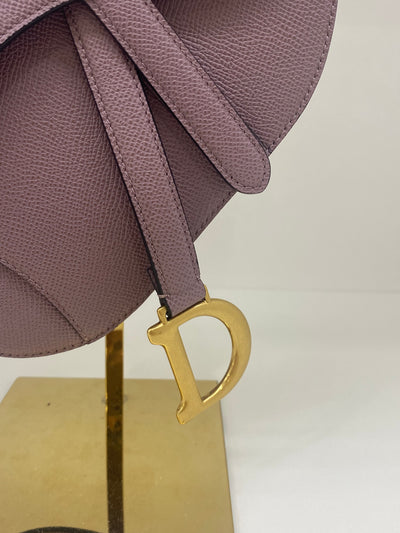 Christian Dior Mini Saddle Purple GHW