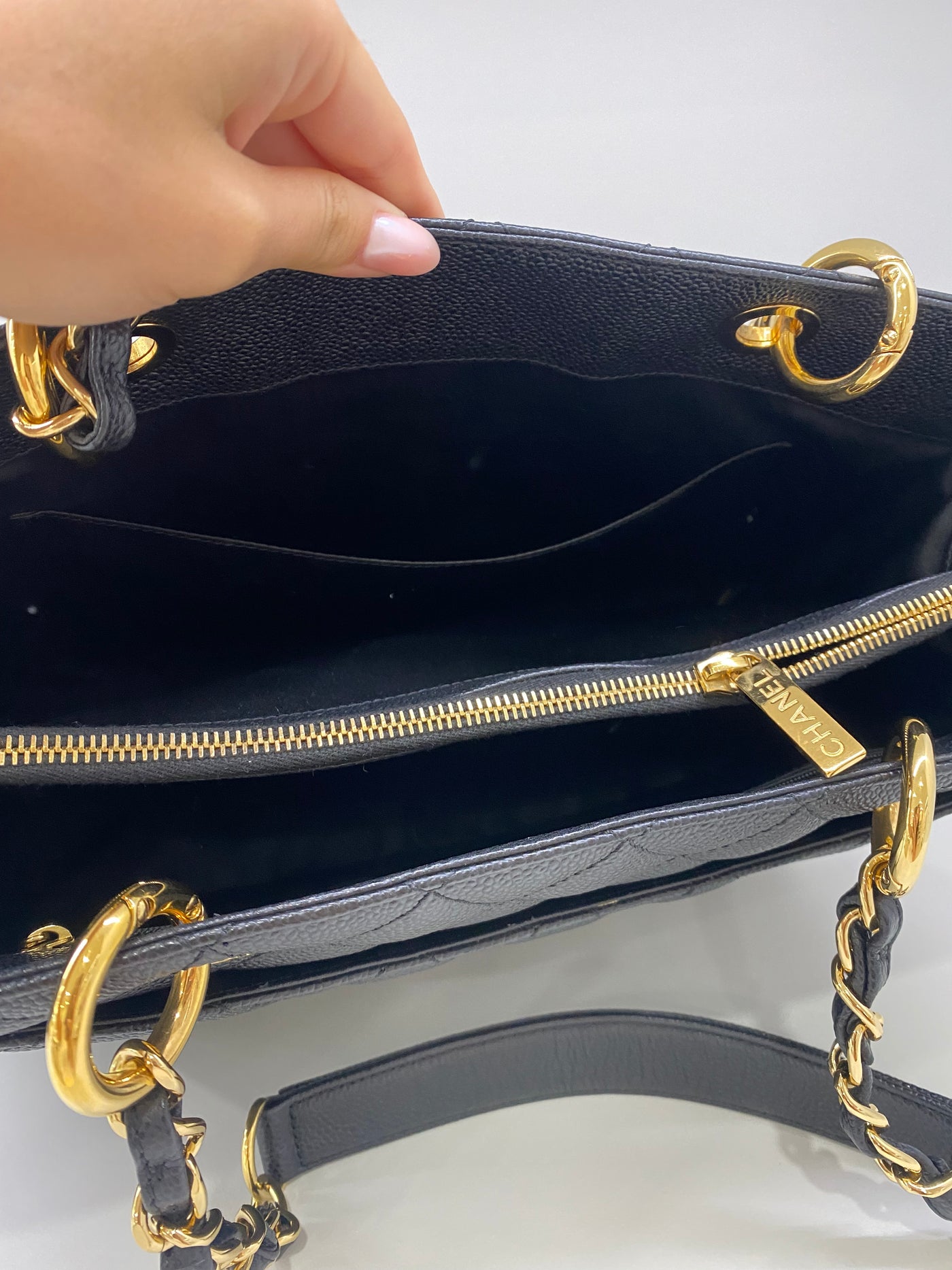 Chanel GST Black Tote GHW