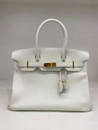 Hermes Birkin 30 White Epsom GHW