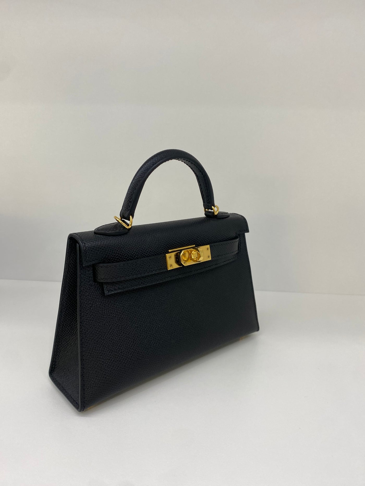 Hermes Mini Kelly Black GHW