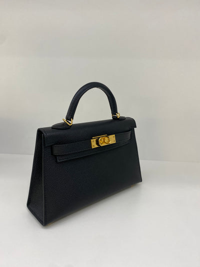 Hermes Mini Kelly Black GHW