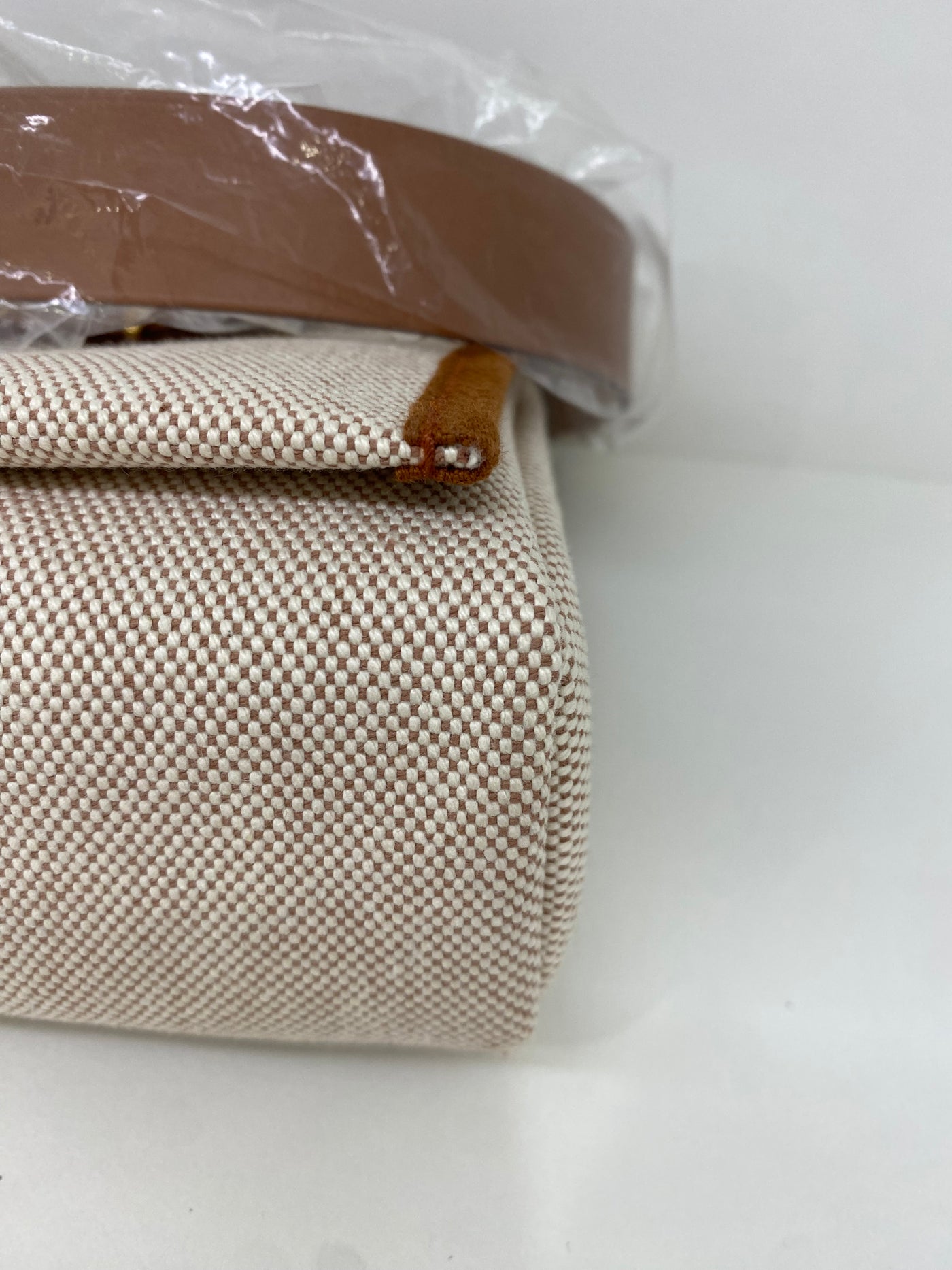 Hermes Mini Herbag 20 Gold/Canvas GHW