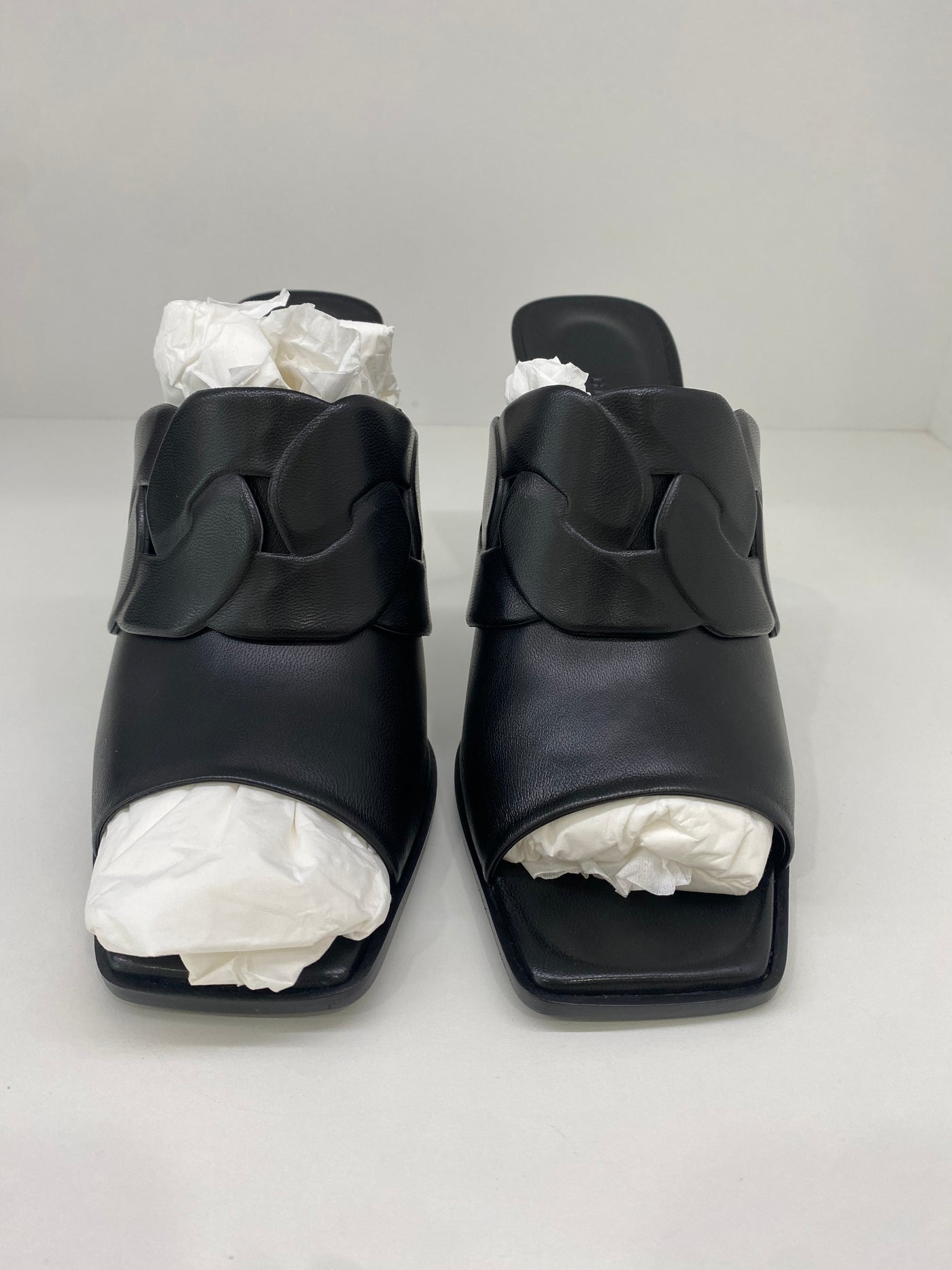 Hermes Sandal With Heel Black Size 40