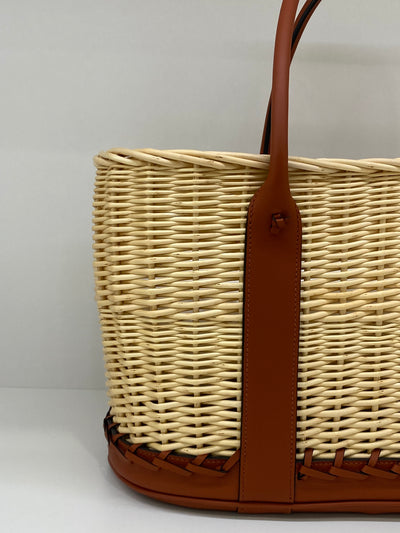 Hermes Picnic Barenia Osier Wicker Bag