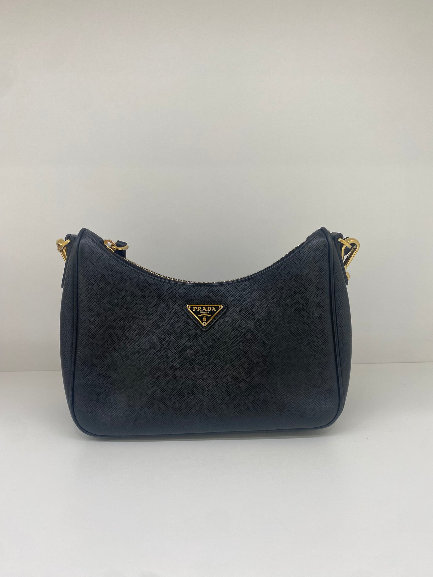 Prada Re Edition Bag Black Leather GHW