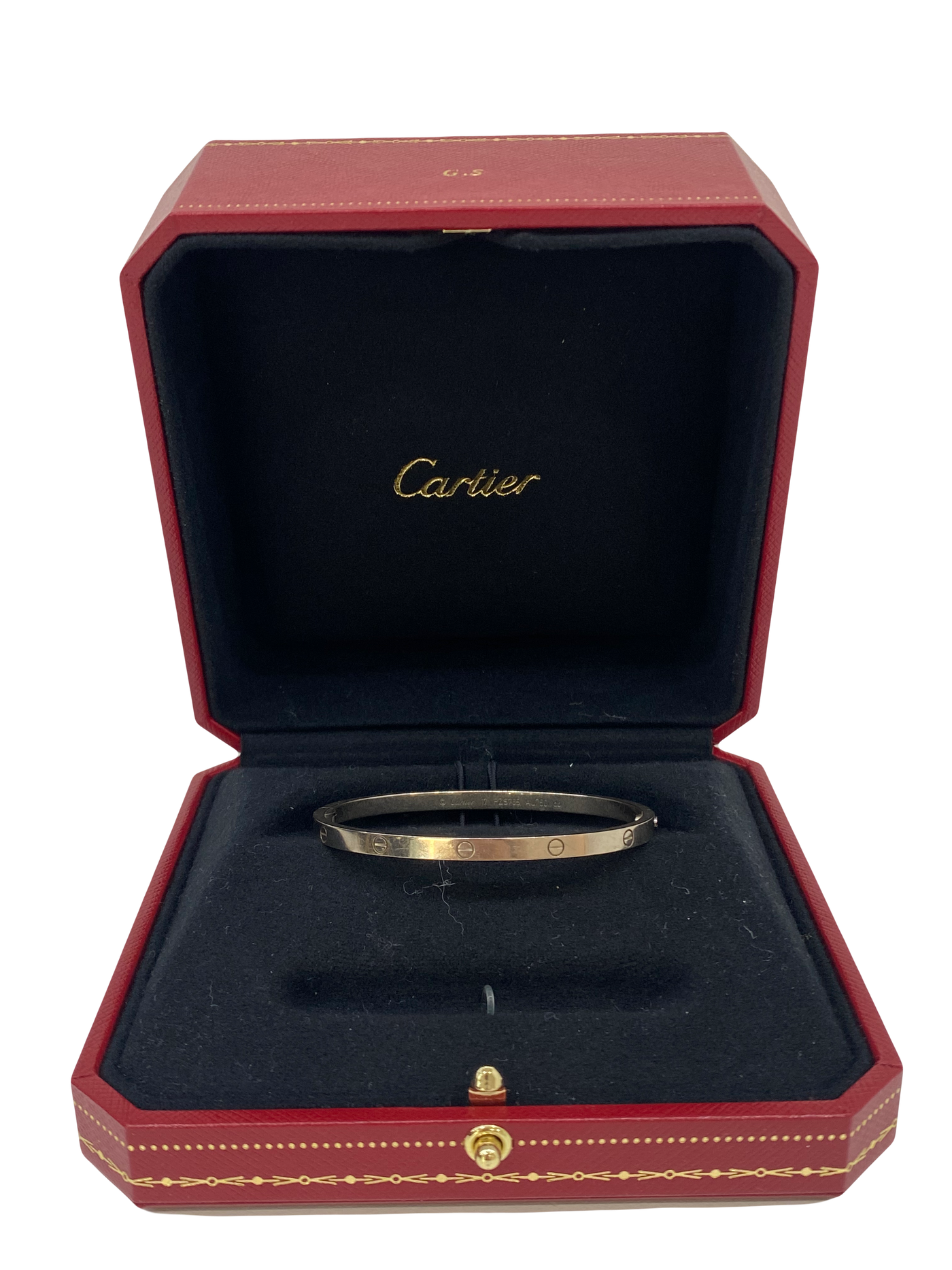 Cartier Love Bracelet White Gold Size 17