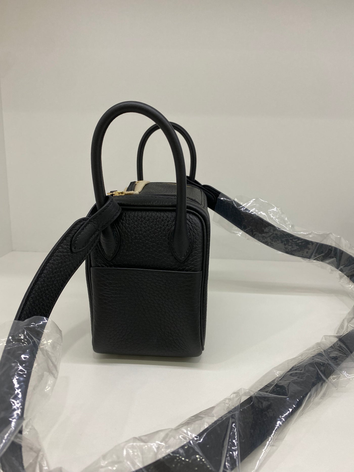 Hermes Mini Lindy Black GHW