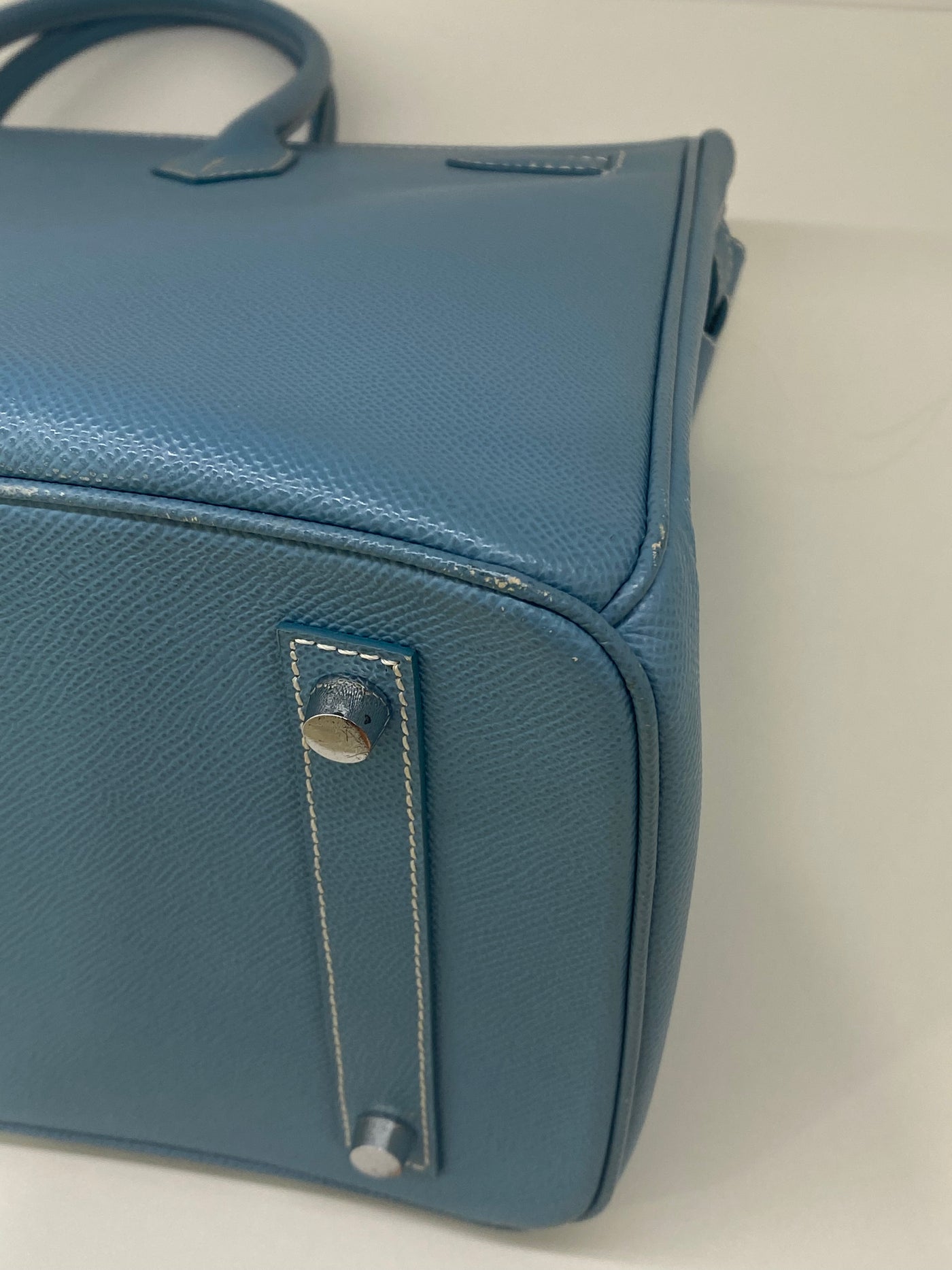 Hermes Birkin 35 Epsom Blue Jean PHW