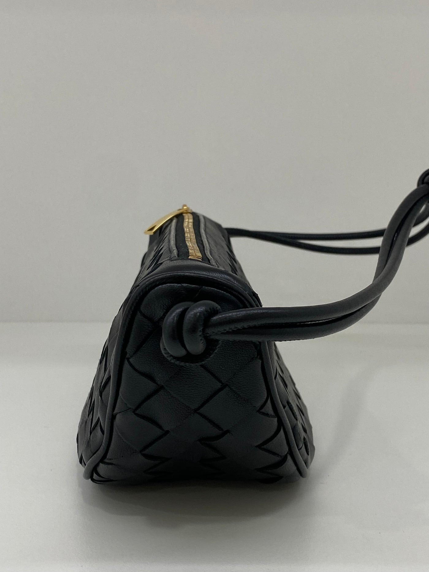 Bottega Veneta Gemellini Pouch Black GHW