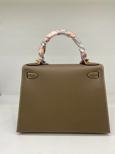 Hermes Kelly 28 Sellier Epsom Etoupe GHW