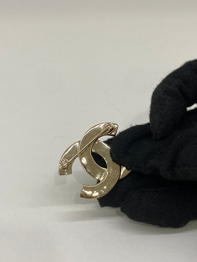 Chanel Brooch CC Diamanté