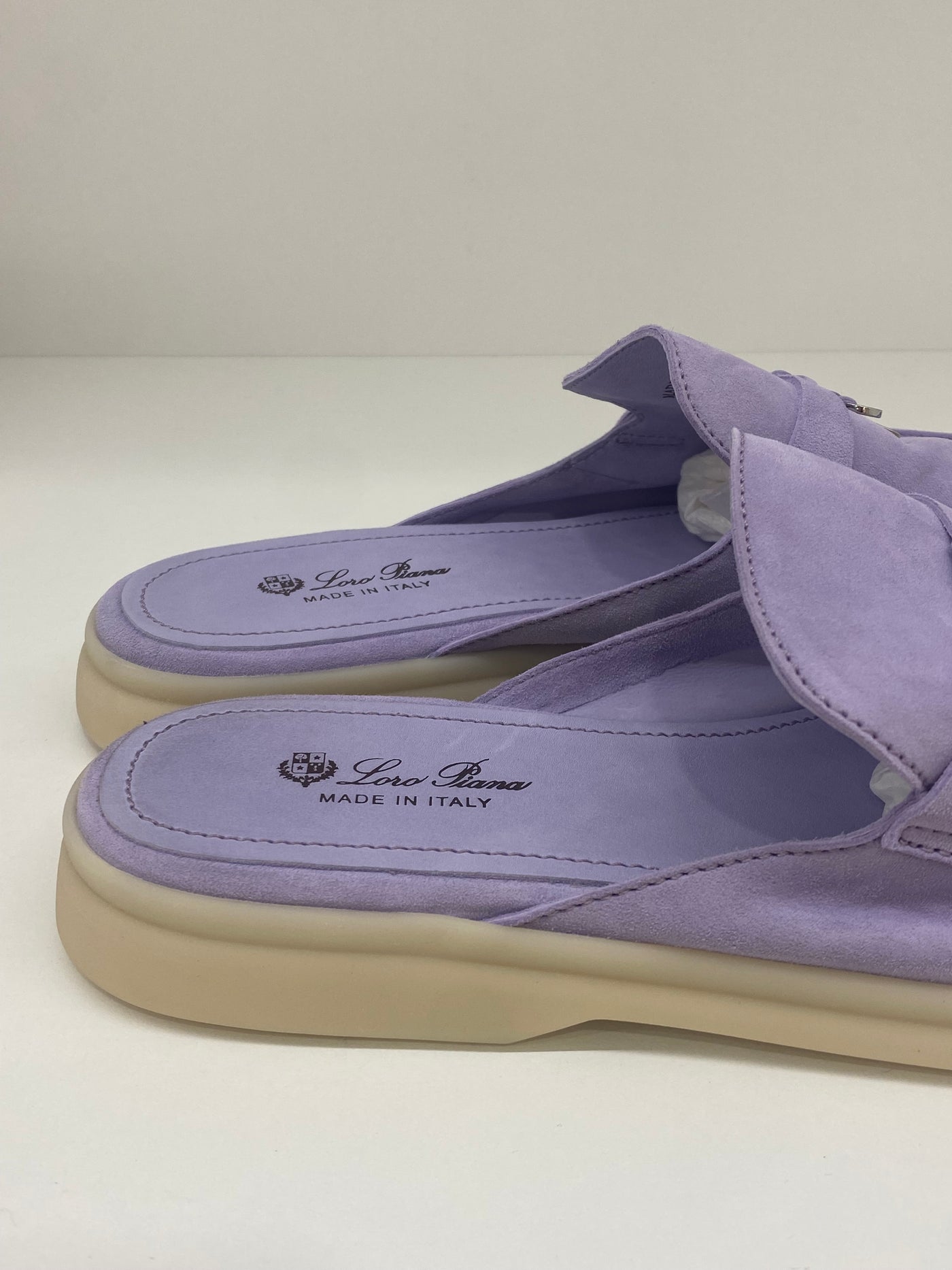 Loro Piana Summer Charm Walk Loafers Lilac Size 41.5