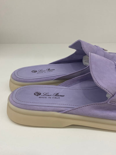 Loro Piana Summer Charm Walk Loafers Lilac Size 41.5