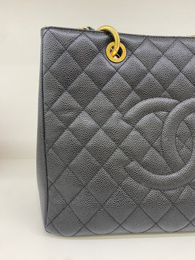 Chanel GST Black Tote GHW