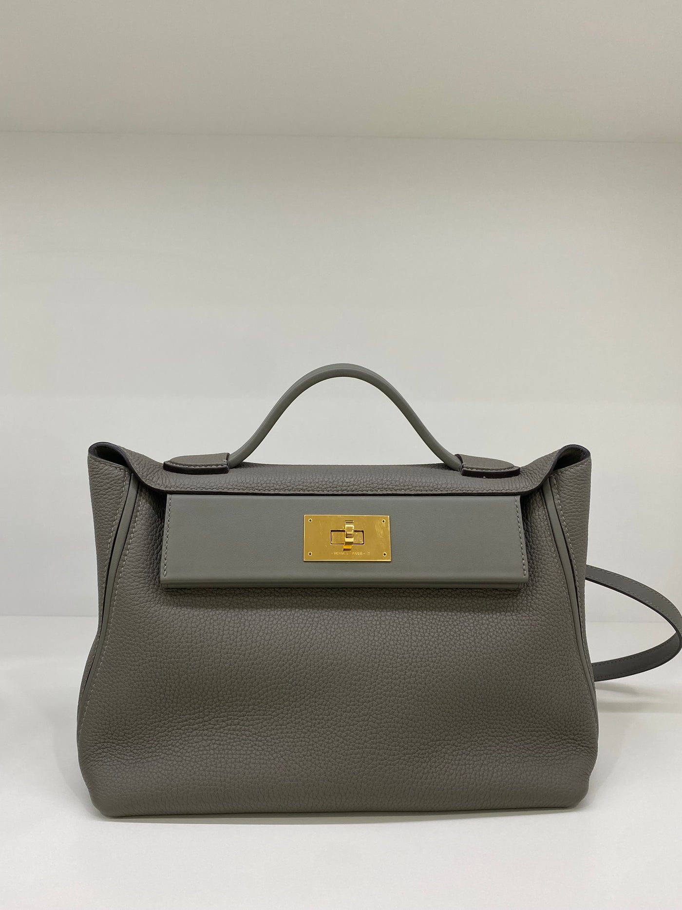 Hermes Kelly 24/24 Gris Meyer PHW