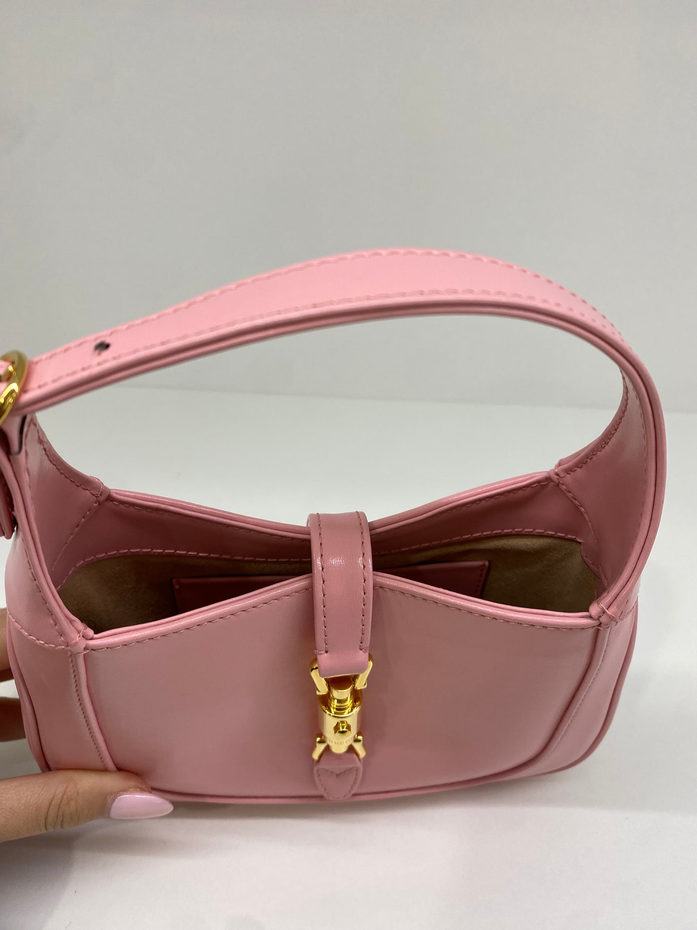 Gucci Jackie Small Pink bag GHW