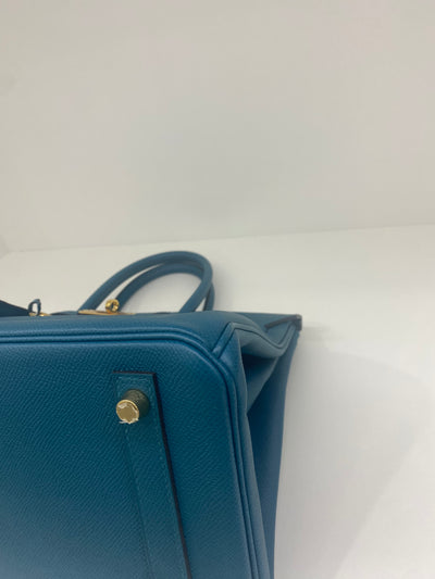 Hermes Birkin 30 - Vert bosphore GHW - D stamp