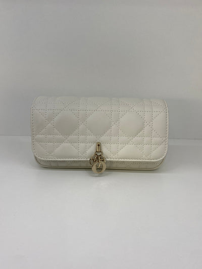 Dior Mini Bag White with Chain