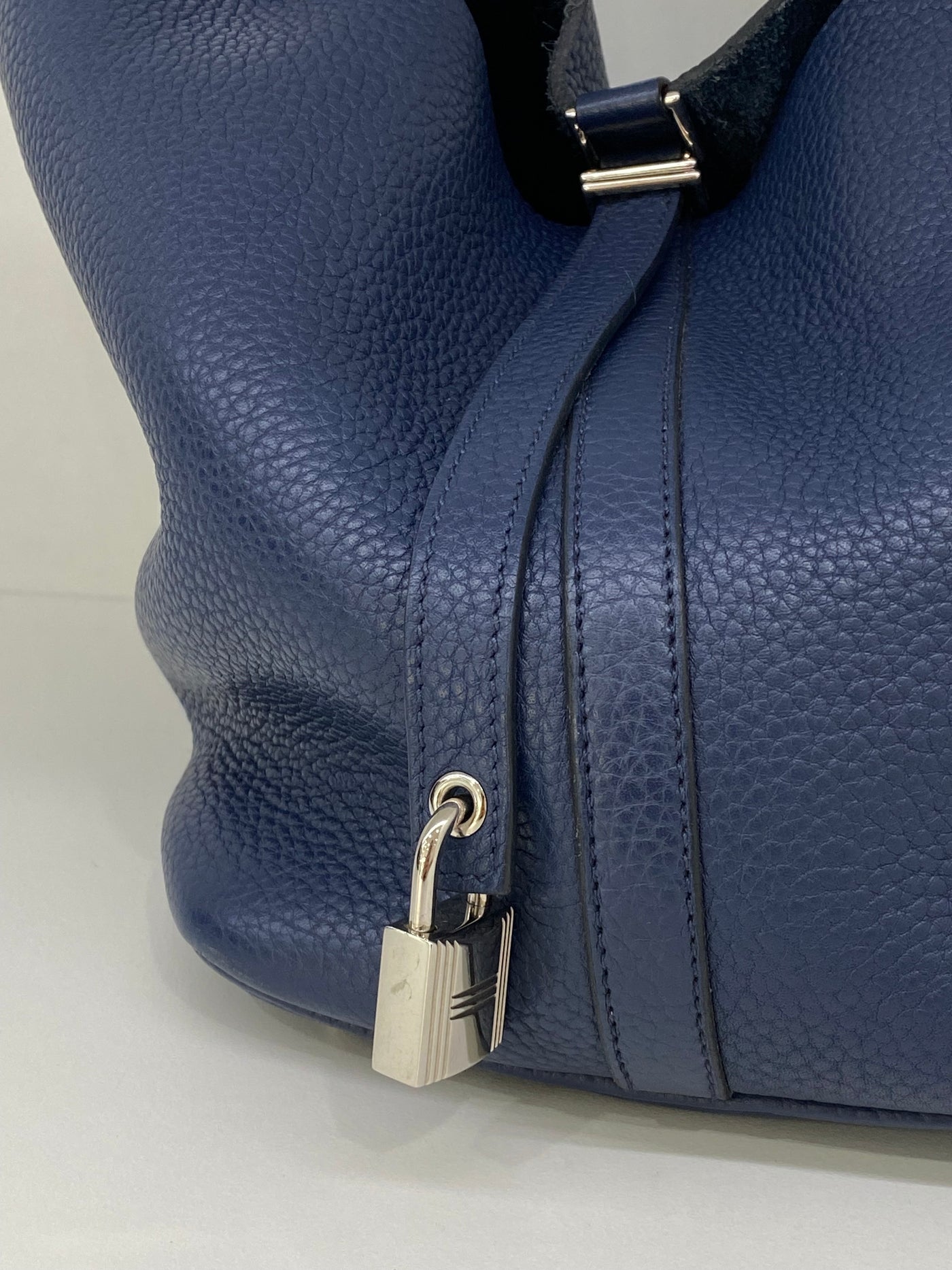 Hermes Picotin 18 Navy PHW