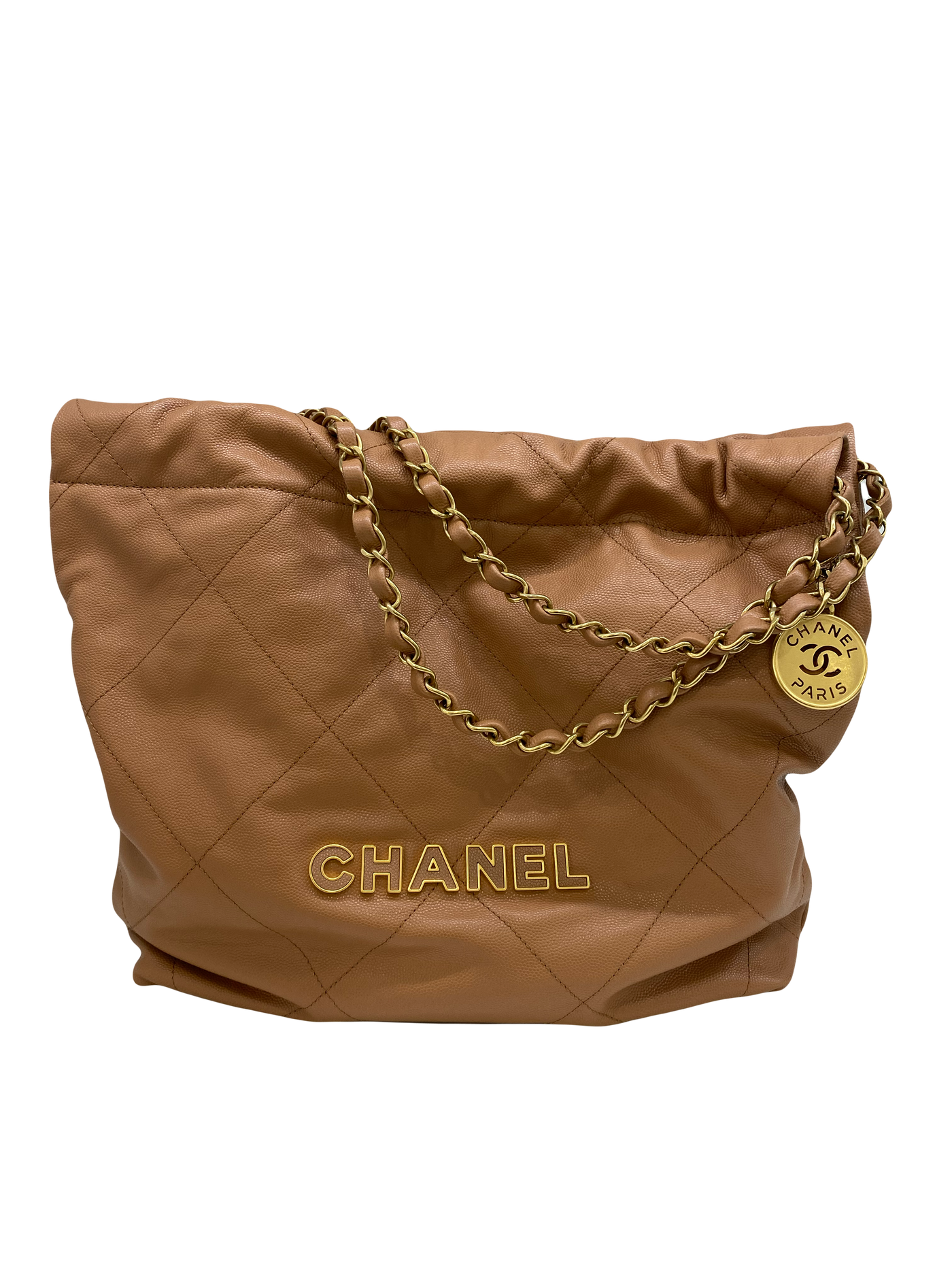 Chanel 22 Bag Small - Caramel Caviar GHW