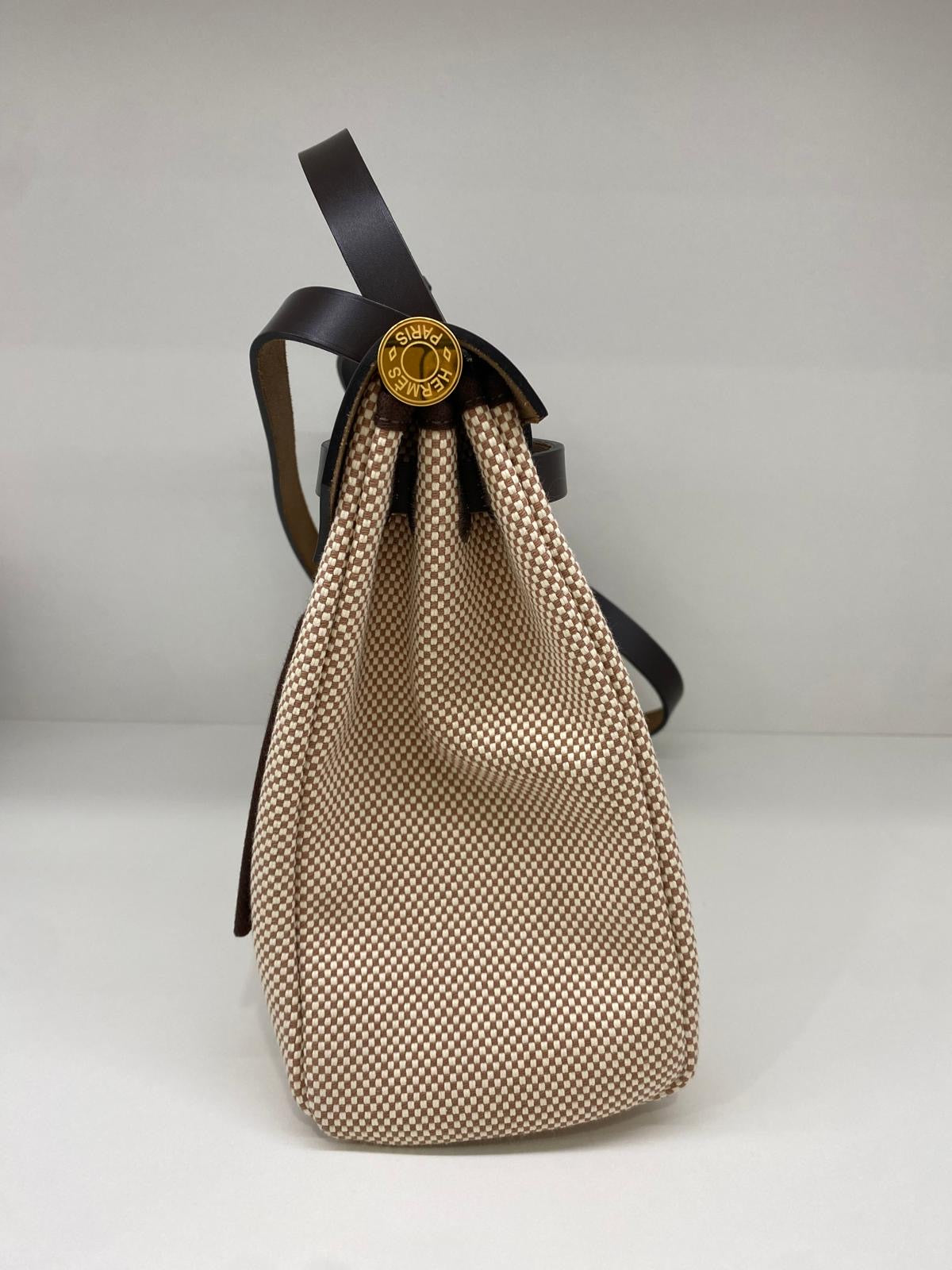 Hermes Herbag Zip 31 Brown GHW