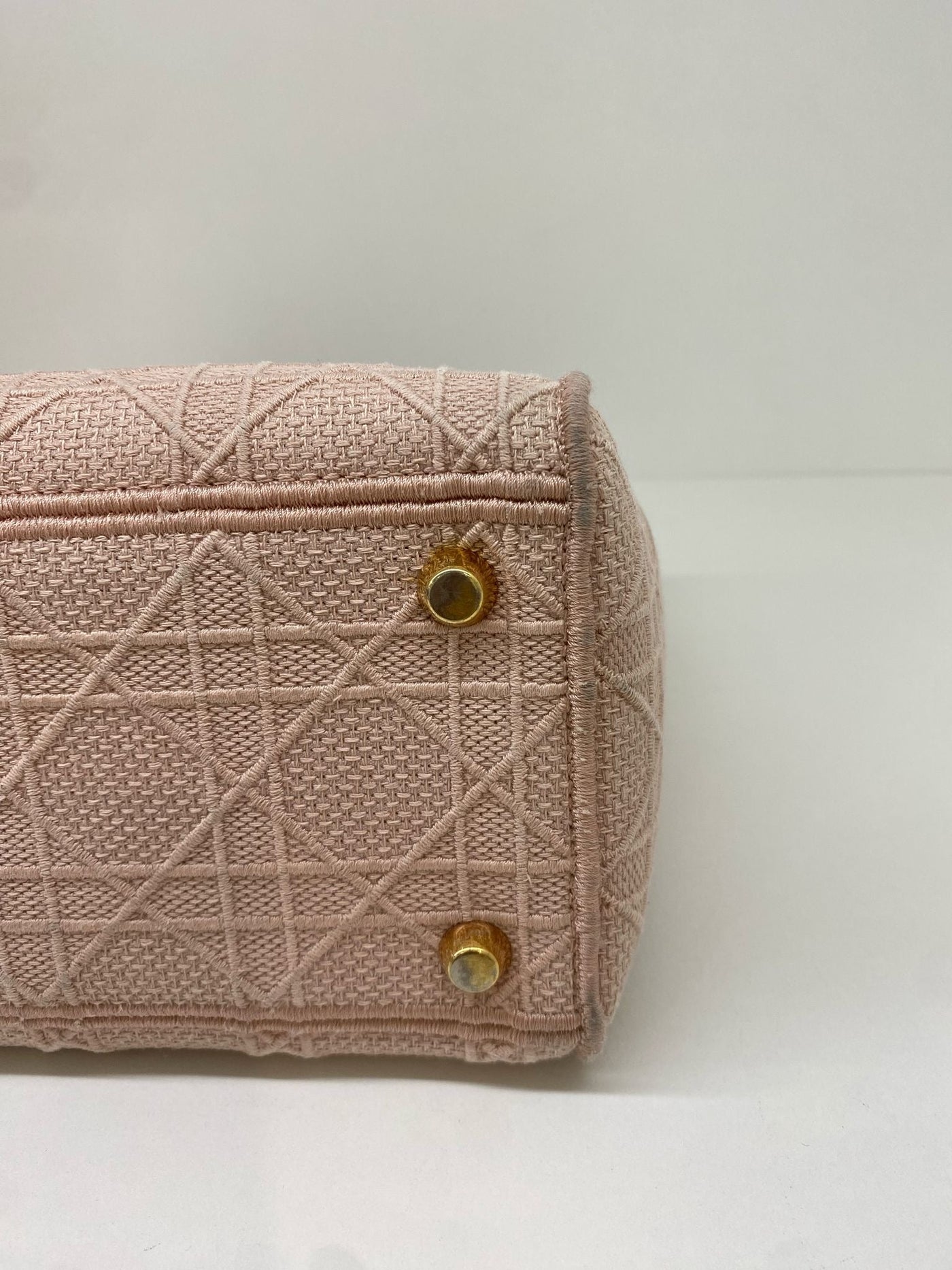 Christian Dior Lady Dior Pink Fabric RGHW