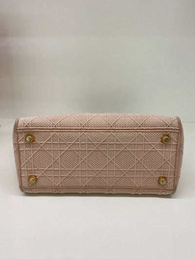 Christian Dior Lady Dior Pink Fabric RGHW