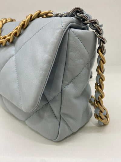 Chanel 19 Small Baby Blue Bag