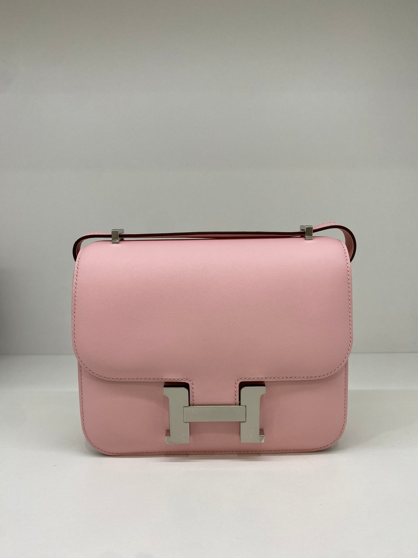 Hermes Mini Constance Rose Sakura PHW