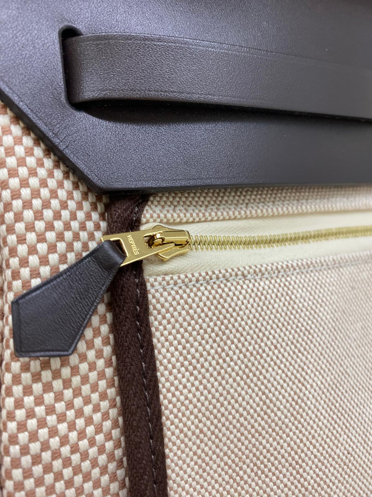 Hermes Herbag Zip 31 Brown GHW