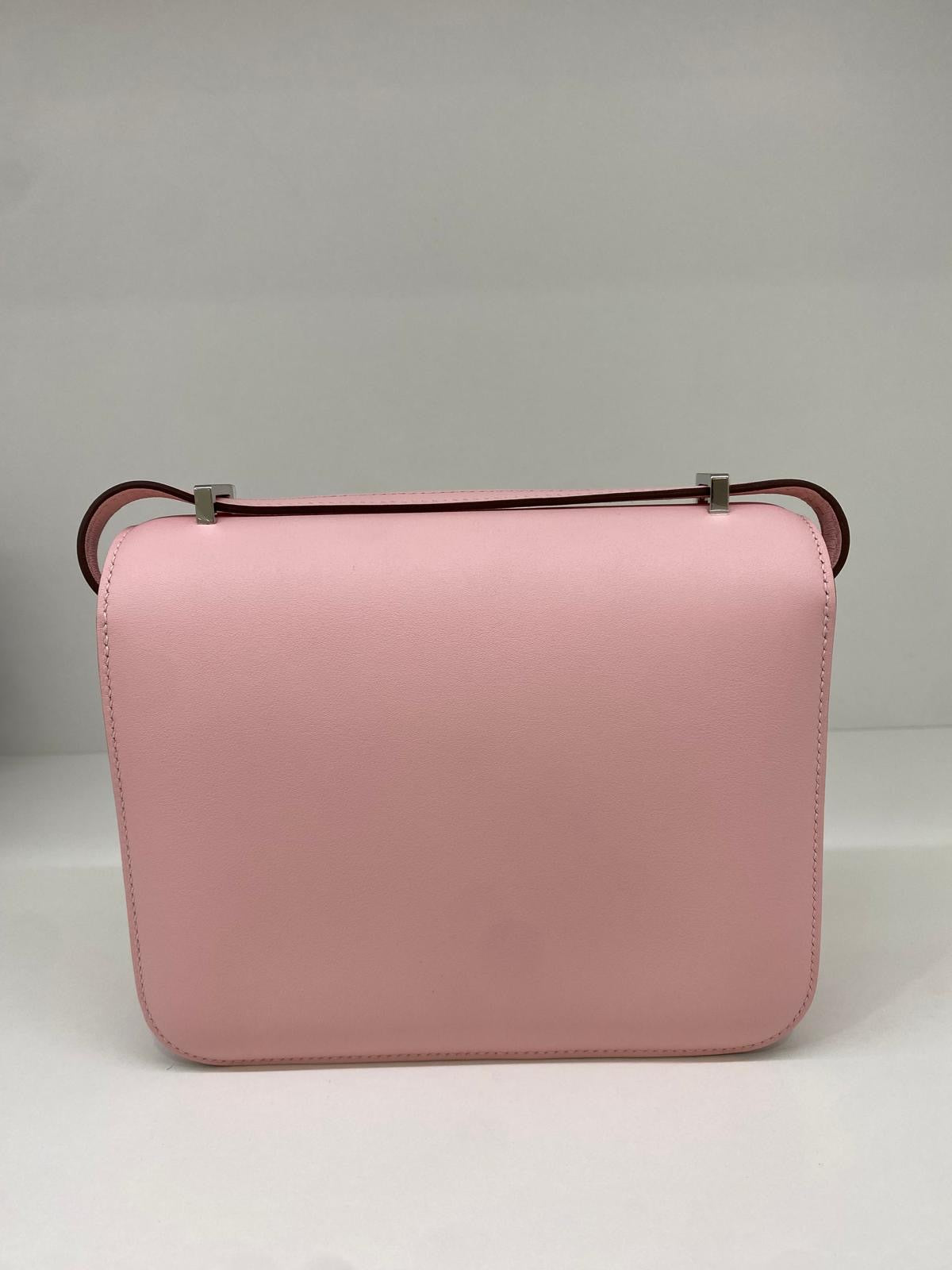 Hermes Mini Constance Rose Sakura PHW