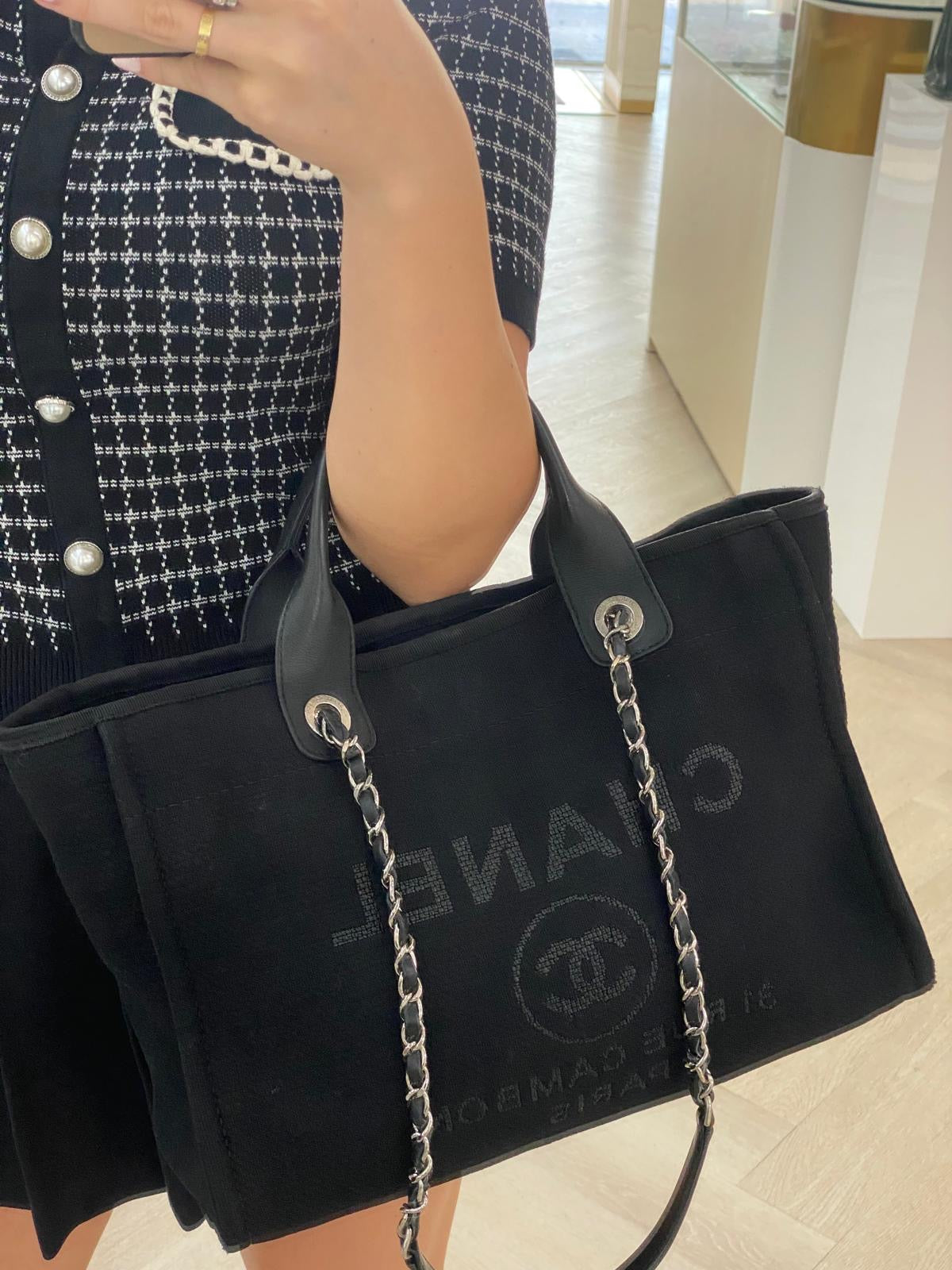 Chanel Black Deauville Small SHW