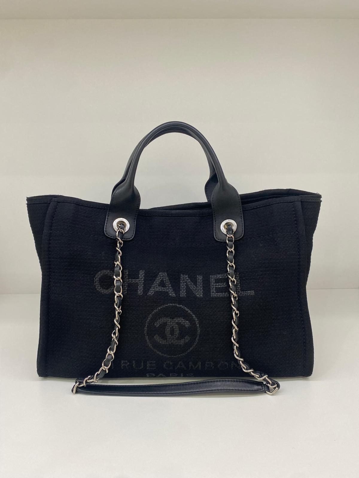 Chanel Black Deauville Small SHW