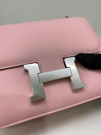 Hermes Mini Constance Rose Sakura PHW