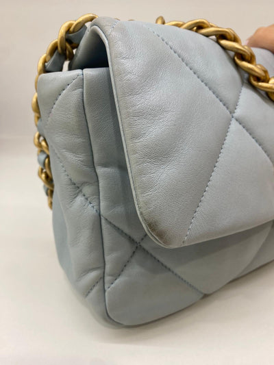 Chanel 19 Small Baby Blue Bag