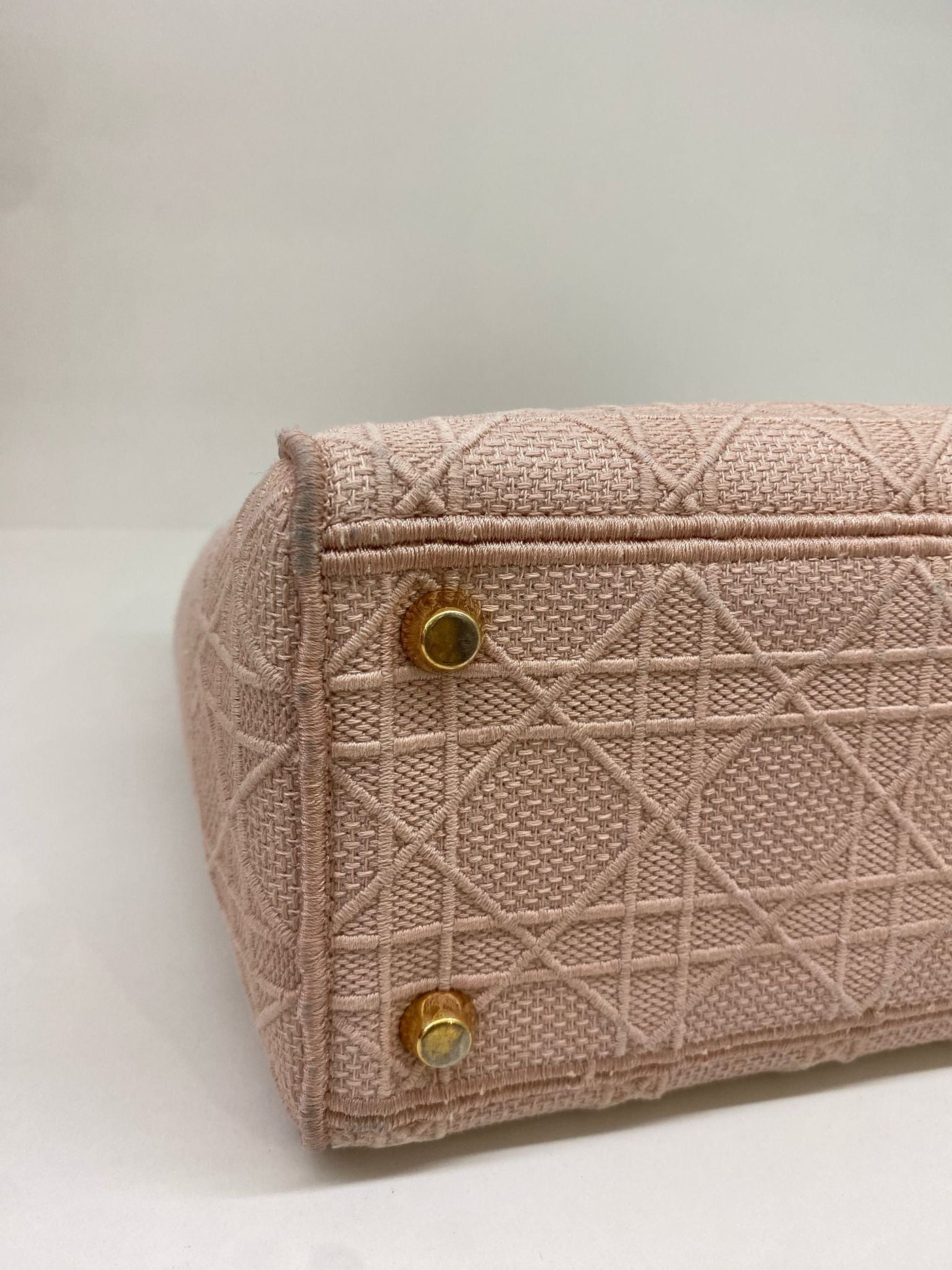 Christian Dior Lady Dior Pink Fabric RGHW