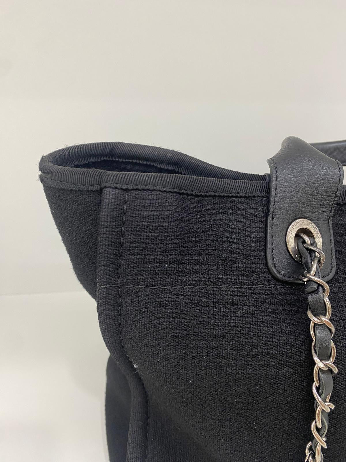 Chanel Black Deauville Small SHW